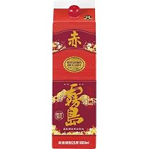 Amazon.co.jp: 赤霧島 25% パック 1800ml [ 焼酎 25度 宮崎県 ] : 食品